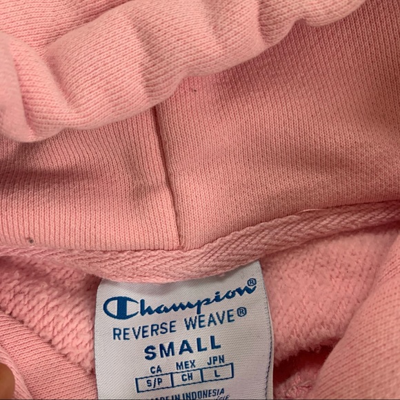 ๐ CHAMPION REVERSE WEAVE CROPPED HOODIE: small - Picture 5 of 7